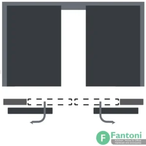 فروش مکانیزم سوئیول تک درب چوبی ساختمانی با عرض درب 750-1100mm فانتونی K232 با تخفیف ممکانیزم درب اتوبوسی سوئیول فانتونی K232 با تخفیف