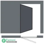 خرید با تخفیف مکانیزم لولا سوئینگ چوبی با کتیبه فانتونی . مکانیزم لولا Swing چوبی دوجداره با کتیبه 450mm فانتونی K805