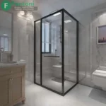 خرید با تخفیف مکانیزم و پروفیل کابین دوش مدل Corner Square in Flying Door راست بازشو و چپ بازشو ارتفاع 2100mm و عرض 1000mm | مکانیزم پروفیل کابین دوش مدل Corner Square in Flying Door فانتونی