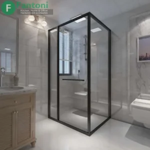خرید با تخفیف مکانیزم و پروفیل کابین دوش مدل Corner Square in Flying Door راست بازشو و چپ بازشو ارتفاع 2100mm و عرض 1000mm | مکانیزم پروفیل کابین دوش مدل Corner Square in Flying Door فانتونی