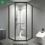 خرید با تخفیف مکانیزم و پروفیل کابین دوش مدل Corner Diamond in Flying Door راست بازشو ارتفاع 2100mm و عرض 1500mm | مکانیزم پروفیل کابین دوش مدل Corner Diamond in Flying Door فانتونی