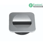 دریچه کابل مربعی سیلور فانتونی مدل T391 | قاب داکت رومیزی توکار قاب داکت مربع رومیزی رنگ سیلور PVC فانتونی T391