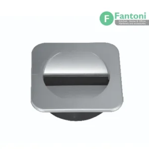 دریچه کابل مربعی سیلور فانتونی مدل T391 | قاب داکت رومیزی توکار قاب داکت مربع رومیزی رنگ سیلور PVC فانتونی T391