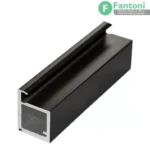 پروفیل درب کمد و کابینت مدل ایتالین استالین رنگ مشکی مات i211