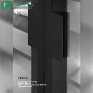 سیستم پروفیل درب شیشه‌ای فانتونی مدل اسپانیش استایل (کد i330 تا 339) پروفیل مدل اسپانیش استایل 3000mm