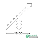 پروفیل دور درب 18mm آلومینیومی آنودایز مورب فانتونی i045 , i046