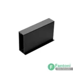 پروفیل درب کمد و کابینت مدل ژرمن استایل رنگ مشکی مات i220
