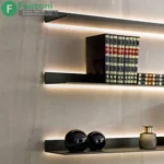 پروفیل شلف آلومینیومی دکوراتیو فانتونی مدل L فرم - مشکی مات (کد i251 تا i203)