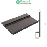 پروفیل L شکل جلو طبقات جا کفشی فانتونی کد i706 تا i708 پروفیل L شکل محافظ طبقه جا کفشی فانتونی