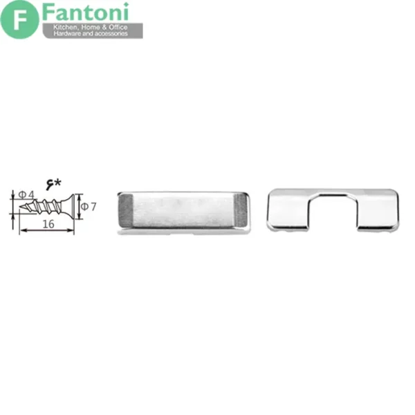 لولای خلاس P2O سری اکو با پایه چهار پیچ فانتونی A041