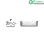 لولای آیینه سری استار پلاس با پایه های صلیبی 3D فانتونی A072