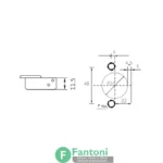 لولای تتانیومی سری پرفشنال با پایه خطی 3D فانتونی A104