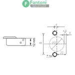 لولای تتانیومی سری پریمیوم با پایه خطی 3D فانتونی A113