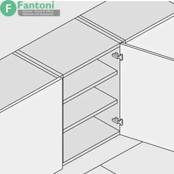 لولای سری پریمیوم پلاس با کاور مشکی با پایه خطی 3D فانتونی A114