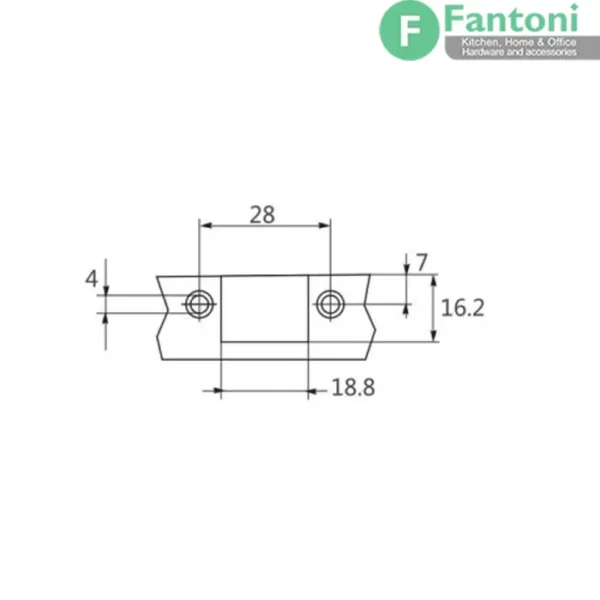 لولای تیتانیومی پروفیل آلومینیومی سری استار پلاس با پایه های خطی 3D فانتونی A410
