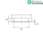 لولای تیتانیومی پروفیل آلومینیومی سری استار پلاس با پایه های خطی 3D فانتونی A410