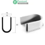 U Shape محل عبور لوله های آب شیر و سینک فانتونی B900 رابط پلاستیکی U Shape فانتونی مخصوص کشوهای زیر سینک (B900)