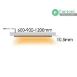 چراغ LED مدل آئورو روکار مخصوص یونولیت های هوایی فانتونی N533,N535 چراغ LED مستطیلی روکار فانتونی مدل آئورو (Auro) سری N533-N535