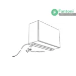 چراغ LED مدل آئورو روکار مخصوص یونولیت های هوایی فانتونی N533,N535 چراغ LED مستطیلی روکار فانتونی مدل آئورو (Auro) سری N533-N535