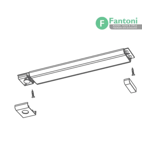 چراغ LED مدل آئورو روکار مخصوص یونولیت های هوایی فانتونی N533,N535 چراغ LED مستطیلی روکار فانتونی مدل آئورو (Auro) سری N533-N535