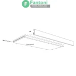 چراغ LED داخل کمد و کابینت شلف چوبی مدل الیس فانتونی N583,N585 چراغ LED روکار شلف چوبی فانتونی مدل الیس (Elys)