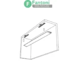 چراغ LED دکوراتیو روکار مثلثی کنیک مدل زنو فانتونی N593,N595 چراغ LED دکوراتیو مثلثی فنتونی مدل زنو (Zeno) | طراحی زاویهدار
