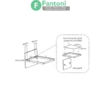 چراغ LED شلف شیشه ای فانتونی N635 تا N623 چراغ LED خطی داخل کشو فانتونی مدل ملو (Melo) | دو عمق ۳۲۰ و ۵۲۰ میلی‌متر