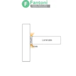 چراغ LED انتهای شلف چوبی مدل ویترا فانتونی N663,N664,N665 چراغ LED لبه‌چسبان دو طرفه فانتونی مدل ویترا (Vitra) سری N663-N665