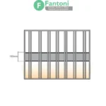 چراغ LED شلف آلومینیومی نگهدارنده بطری و گیلاس به همراه ترانس مدل اوربیس فانتونی N675,N676 چراغ LED شلف و استند نگهدارنده بطری و گیلاس مدل Orbis (کدهای N675 و N676)