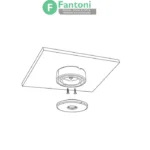 چراغ LED گرد نقطه ای روکار و توکار مدل اورو فانتونی N677 پکیج ۳ عددی چراغ LED نقطه‌ای فانتونی مدل اورو (Oro) | همراه با ترانس
