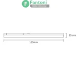 چراغ LED مستطیل تخت زیر سقفی مدل لونا فانتونی N679 چراغ LED تخت سنسوردار فانتونی مدل لونا (Luna) با دکمه مکانیکی