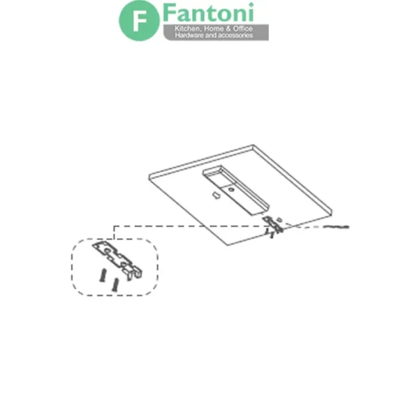 چراغ LED مستطیل تخت زیر سقفی مدل لونا فانتونی N679 چراغ LED تخت سنسوردار فانتونی مدل لونا (Luna) با دکمه مکانیکی