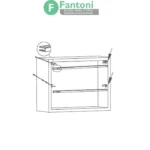 چراغ LED داخل کمد و کشو مدل ولین فانتونی N703-N705 چراغ LED داخل کشو فانتونی مدل ولین (Velin) با تابش نور از جلو