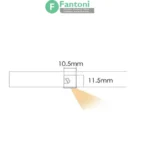 چراغ LED توکار با نور شیبدار مدل لینیا فانتونی N711,N714 چراغ LED نئون فلکس (سیلیکونی) فانتونی مدل لینیا (Linea) سری N711-N714