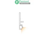 چراغ LED جهت جای کفش مدل نوا فانتونی N741,N742,N4743 چراغ LED کلیپسی لبه شیشه فانتونی مدل نوآ (Noa) سری N741-N743