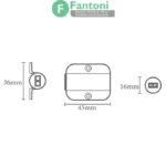 سنسور چشمی درب کابینت و کمد حداکثر 30 وات فانتونی N806 سنسور چشمی درب کابینت و کمد فانتونی مدل N806 (حداکثر 30 وات)