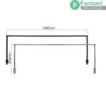 چراغ LED خطی 1000mm ویترینی آلیتا فانتونی N911 چراغ LED خطی ۱۲ ولت فانتونی مدل آوان (Avan) طول ۱ متر