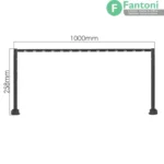 چراغ LED خطی 1000mm ویترینی لومی فانتونی N912 چراغ LED خطی ۲۴ ولت فانتونی مدل روژا (Rozha) طول ۱ متر