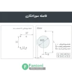 لولا آرامبند 95 درجه روکار تیتانیومی فانتونی A641 | کلیپسی چهارپیچ