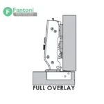 لولا آرامبند 95 درجه فانتونی A620 بدون کلیپس با پایه 3D لولا آرامبند 95 درجه بدون کلیپس