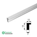 دستگیره خطی روکار عمودی فانتونی L281-L282-L283 - طول ۳۰۰۰ میلی‌متر